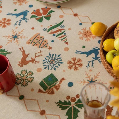 DININGORA – Jacquard Tablecloth for Sophisticated Festive Ambience