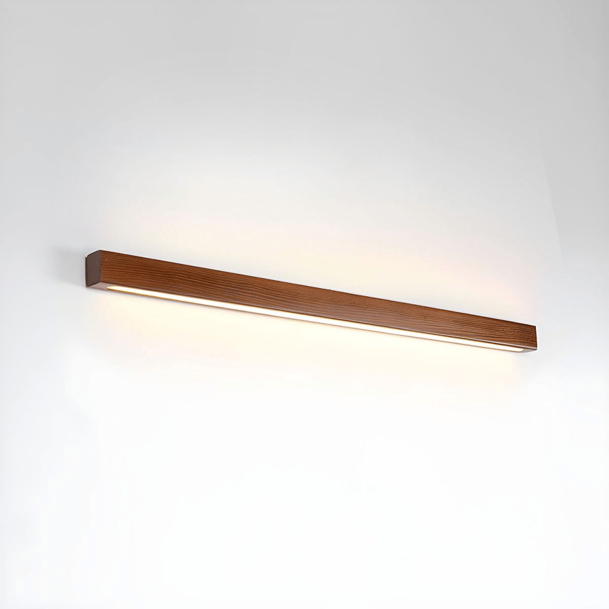 Wood Vanity Sconce 12W LED Integrated Fixture for Bathroom Mirror Hallway Entryway Indoor Low-Profile Contemporary Lighting Matte Acrylic Di
