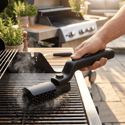 Glimmer Electric Grill Brush - Ergonomic Handle, 3 Adjustable Settings