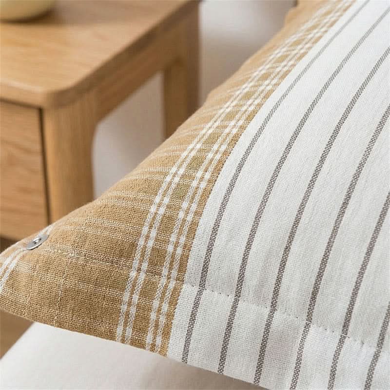CHECKBELLE – Striped Pillowcases for Graceful Bed Styling