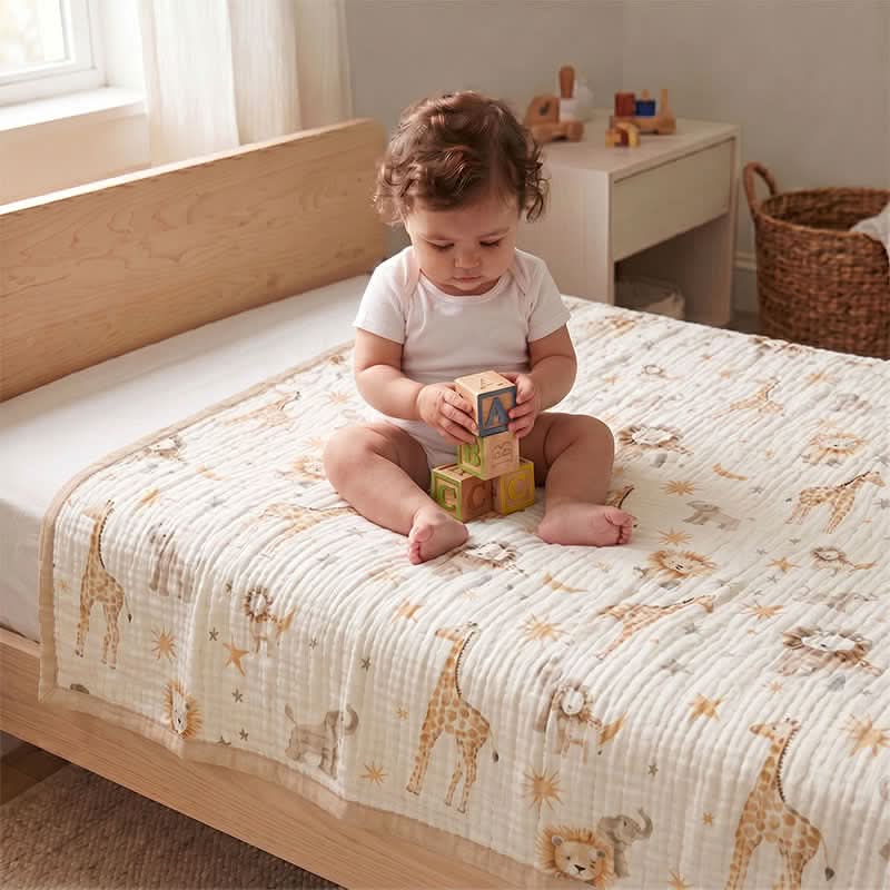WILDNEST – Animal Kingdom Blanket for Cozy Comfort
