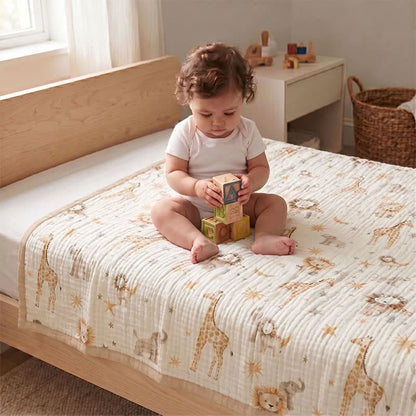WILDNEST – Animal Kingdom Blanket for Cozy Comfort