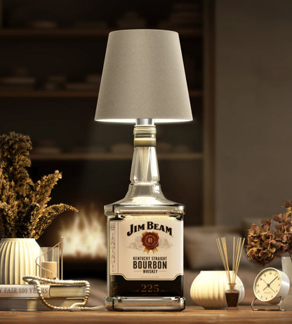 Rechargeable LED Bottle Lamp Adapter for Wine Bottles & Decorative Glass | Cordless Ambient Light Base for Home Decor & Dining
