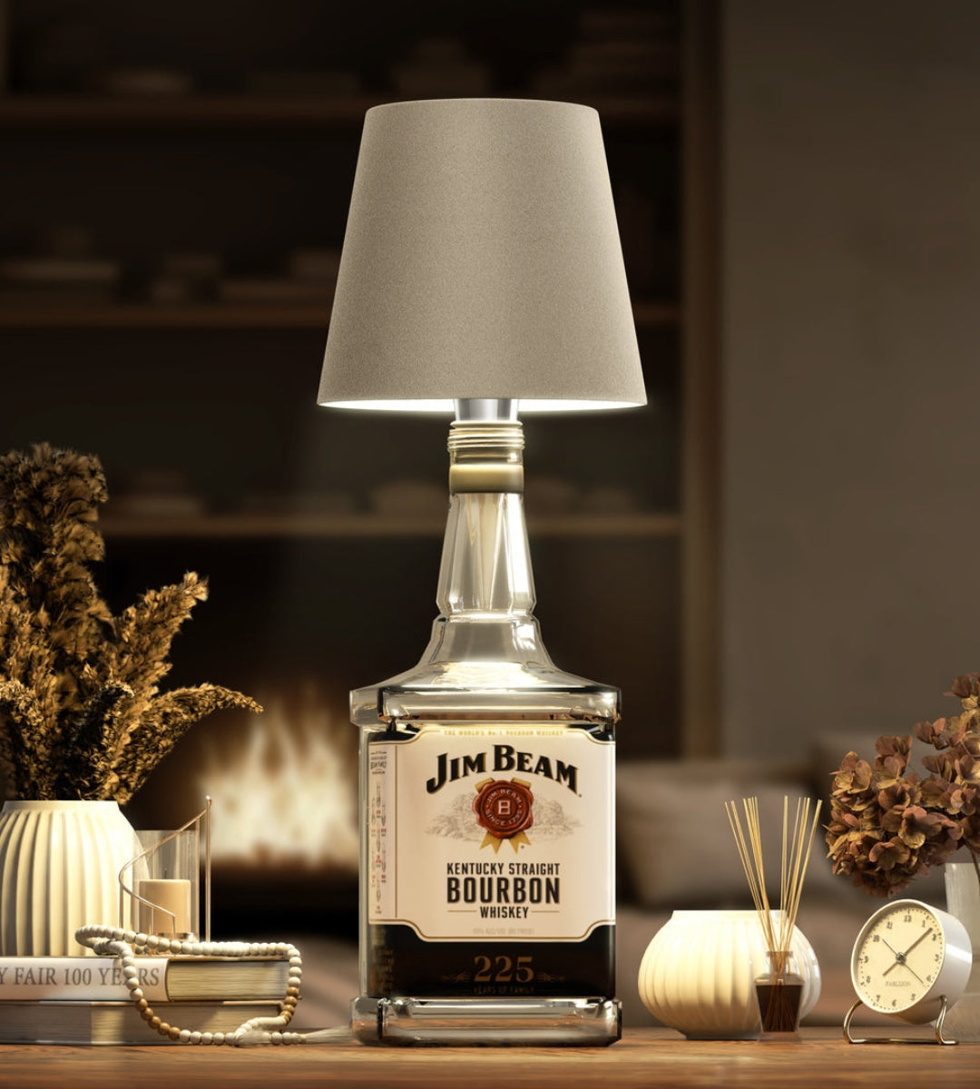 Lampe LED rechargeable pour bouteille, 14 cm, sans fil, lumière chaude, bouchon en aluminium pour bouteilles de vin, décoration de table intérieure et extérieure, sans fil