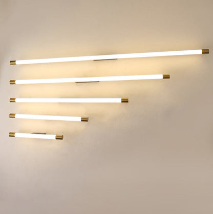 Linear LED Aluminum Light Bar 16-59 in Hardwired Fixture Dimmable 8W-36W Black Gold for Bedroom Living Room Hallway Mirror Bathroom Accent W