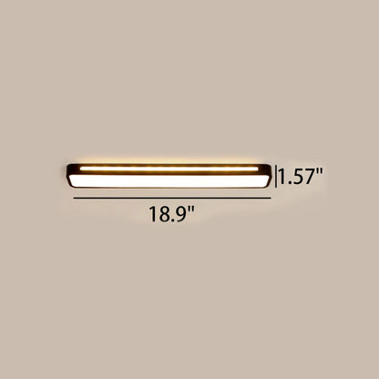 Sleek Rectangular LED Ceiling Light Fixture — Modern Acrylic Flush Mount for Bedroom, Hallway & Living Room