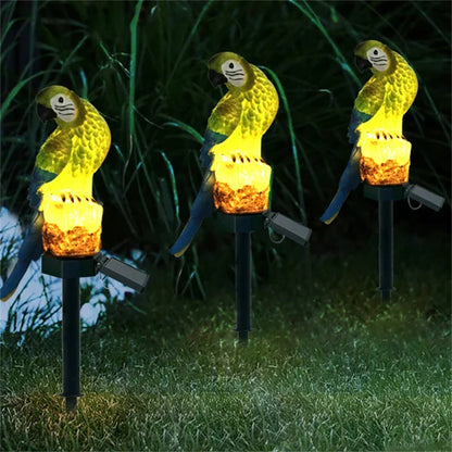 Statue de jardin solaire étanche avec éclairage LED