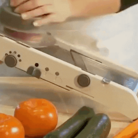 Adjustable Mandoline Slicer with 18 Blade Settings & Hand Guard for Vegetables & Fruits | Kitchen Prep Tool