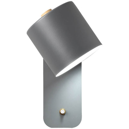 Metal Sconce Fixture Gray Hardwired LED Compatible 10-Inch for Bedroom Living Room Hallway Reading Nook Modern Interior Lighting