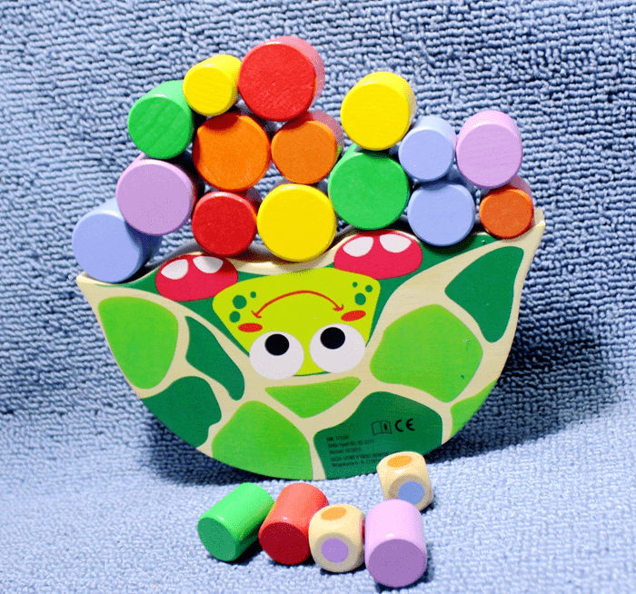 Jeu d'empilage de tortues pour tout-petits – Blocs d'équilibre en bois pour la coordination œil-main et la motricité fine, 3 ans et plus