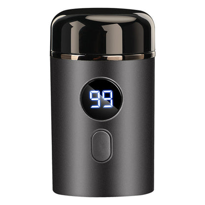 Compact USB Rechargeable Travel Shaver for Men On-the-Go Grooming Pocket-Size Cordless Facial Hair Trimmer Electric Razor