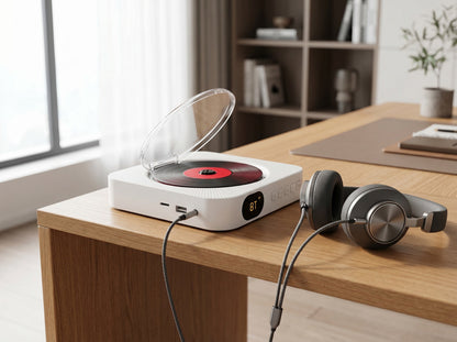 Ortekor Multifunctional CD Player with Bluetooth & Speakers | 6-in-1 Audio Experience for Modern Enjoyment