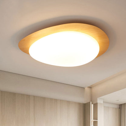 Low-Profile LED Ceiling Fixture with Remote Dimming & Three Color Modes for Bedrooms Hallways Kitchens | Modern Iron Acrylic Overhead Lighti