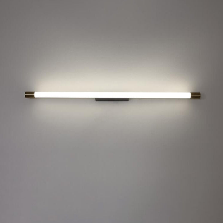 LED Vanity Light Fixture Aluminum 59 in Black Gold Over Mirror Bathroom Bedroom Hallway Linear Bar Sconce Hardwired 120V-240V