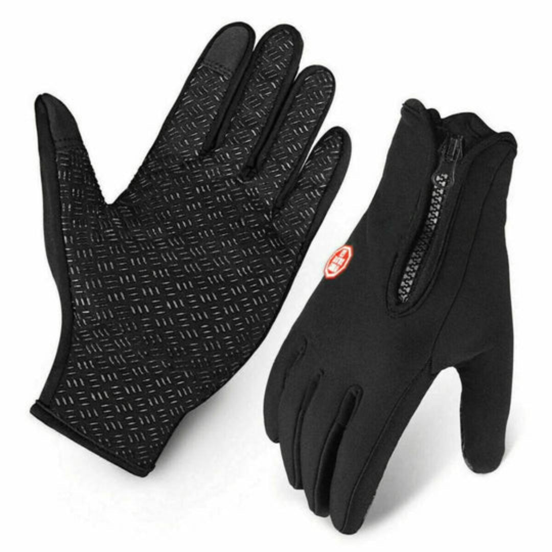 Insulated Winter Gloves Touchscreen Compatible Anti-Slip Palm Adjustable Cuff for Skiing Snowboarding Cycling Hiking Cold Weather Outdoor Sp
