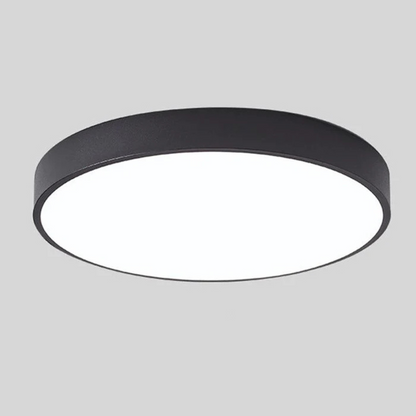 Round Wood Ceiling Light Fixture | Modern Scandinavian LED Flush Mount for Bedroom Living Room Kitchen