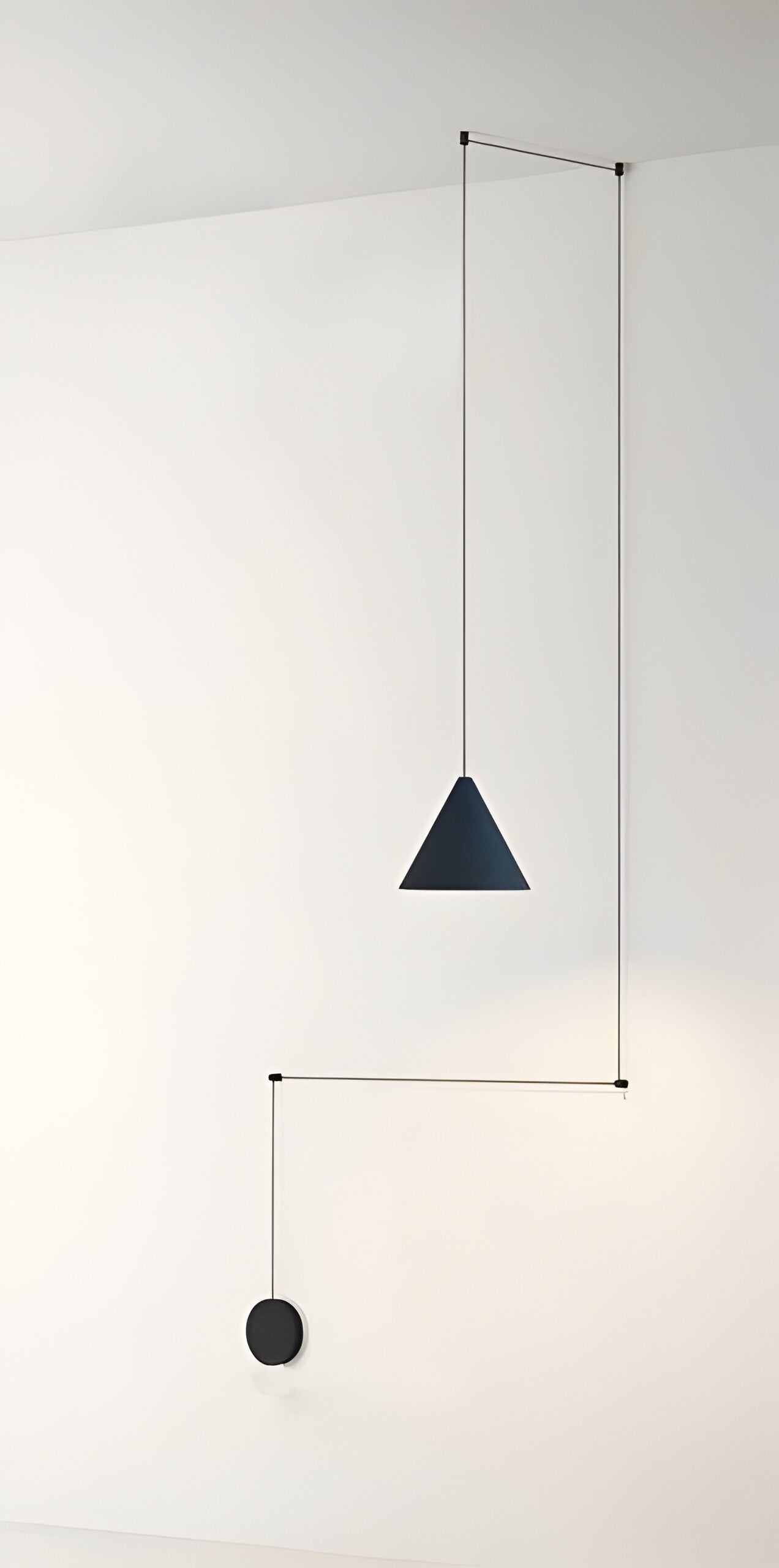 Suspension moderne argentée | Lampe à goutte en métal simple