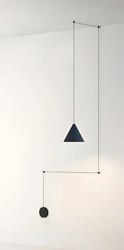 Suspension moderne argentée | Lampe à goutte en métal simple