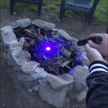 High-Efficiency Laser Torch | Rechargeable Flashlight with 5000m Range | Durable Aluminum for Outdoor Adventures