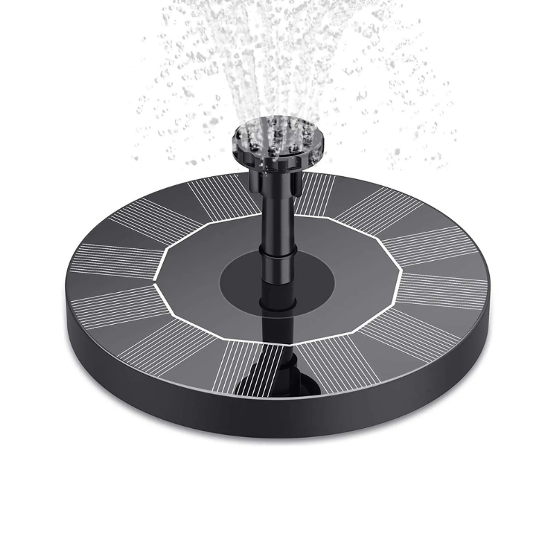 Solar-Powered Floating Fountain Pump with 6 Spray Nozzles for Bird Baths, Ponds & Garden Water Features