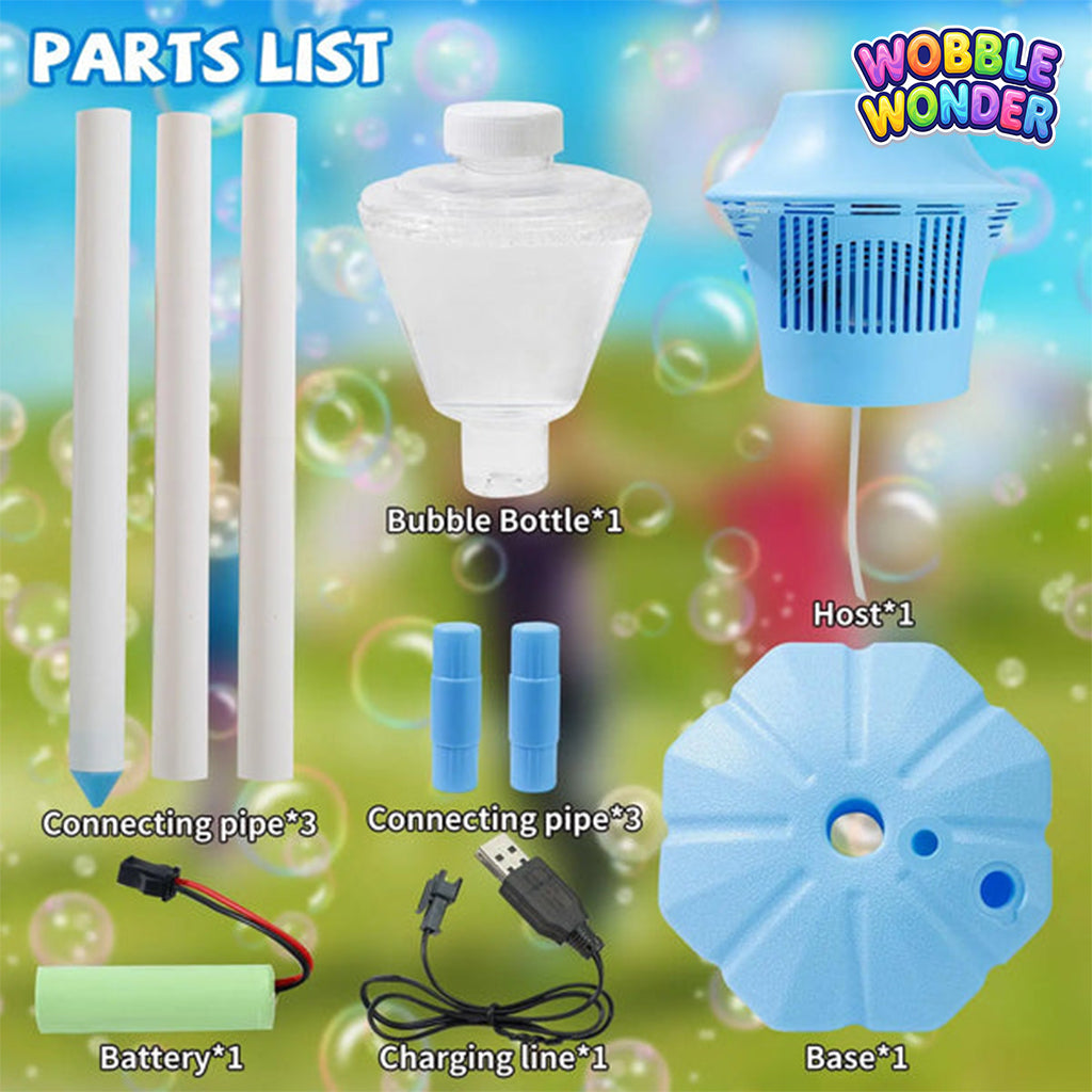BubbleWobble™ - GlowBurst Bubble Fountain