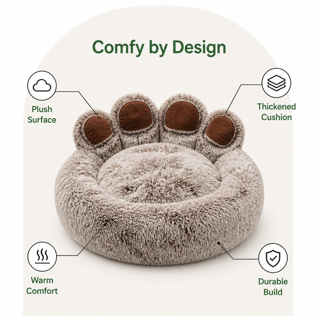 Ortekor Warm Plush & Thickened Polyester Pet Bed