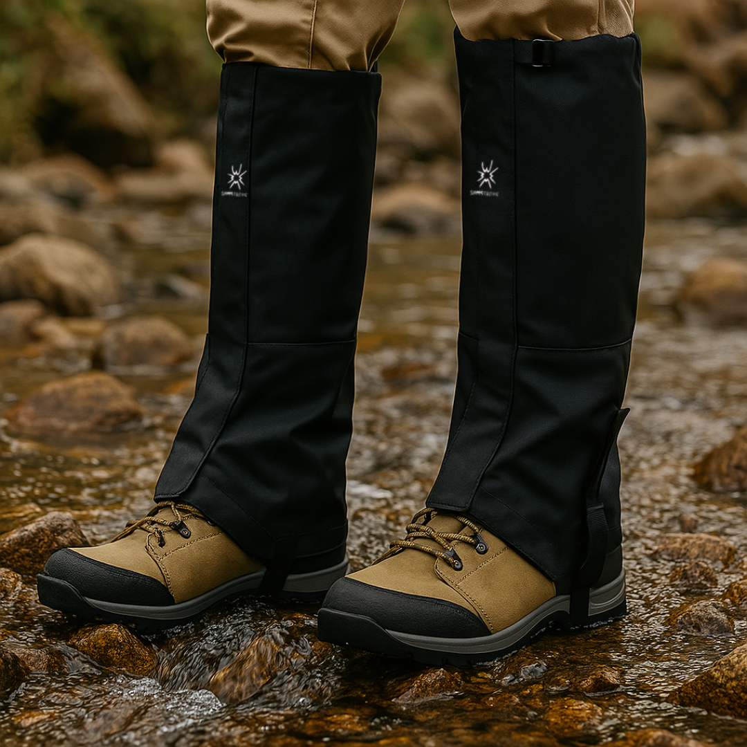 Waterproof Leg Gaiters for Winter Hiking & Snowshoeing – Insulated Snow Guards