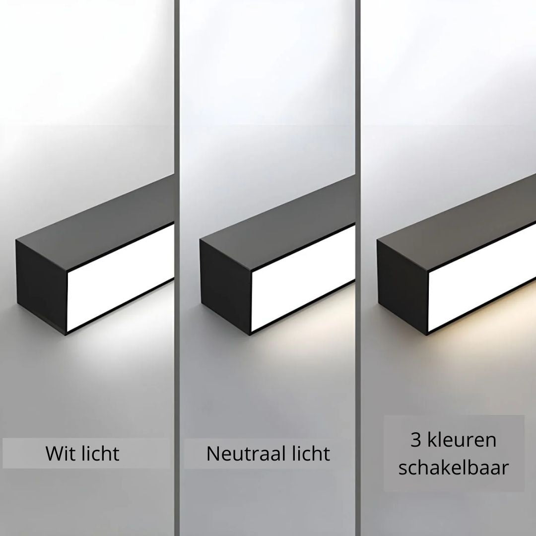 Plafonnier LED linéaire à montage encastré de 47 pouces, luminaire noir pour chambre, salon, couloir, éclairage domestique minimaliste contemporain