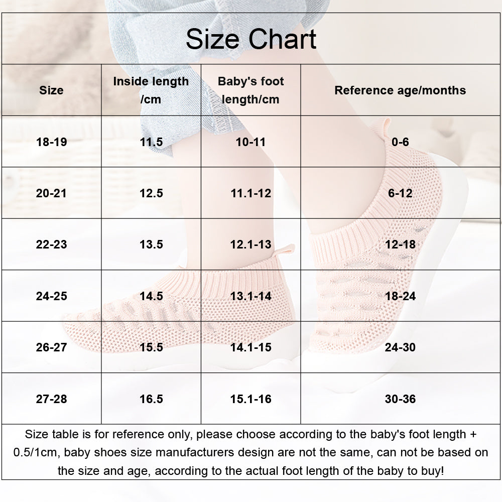 Toddler Non-Slip Sock Shoes – Breathable Mesh First Walkers for Baby Boys & Girls, Soft Sole Indoor Outdoor Footwear