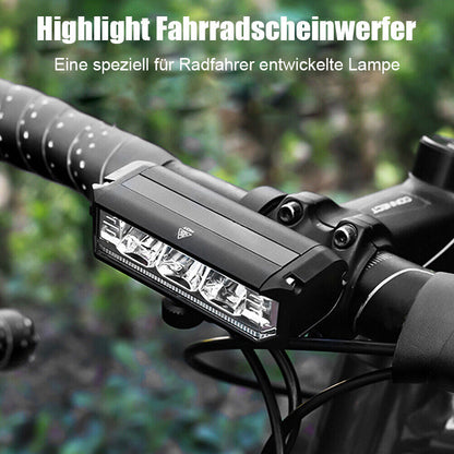 Phare de vélo ultra-lumineux de 900 lumens avec faisceau grand angle à 180° pour la sécurité nocturne