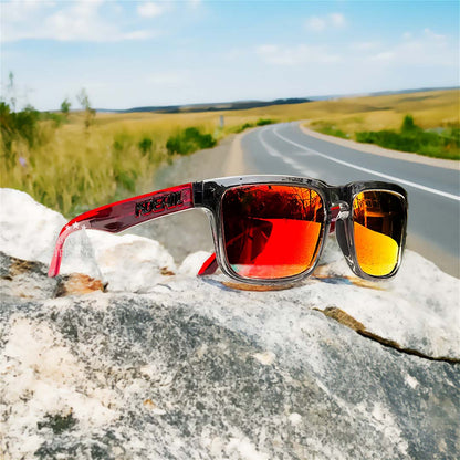 Polarized Riding Sunglasses with Blue Light Filter & UV400 Protection for Motorcycle & City Driving