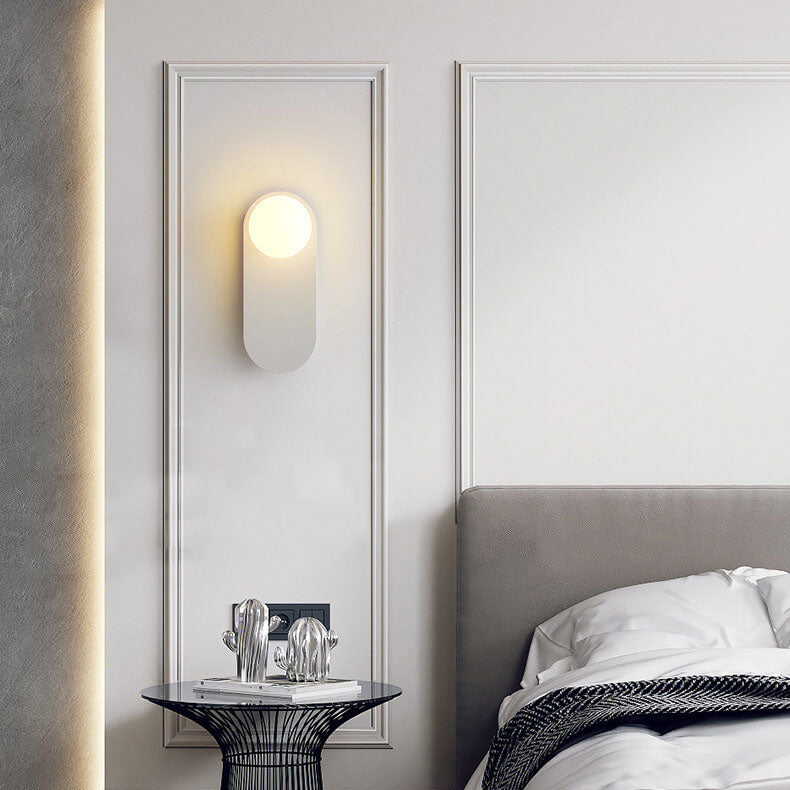 G9 Hardwired Wall Sconce Metal Glass 12 Inch Vertical Fixture Bedroom Hallway Indoor Lighting White Black for Modern Interiors