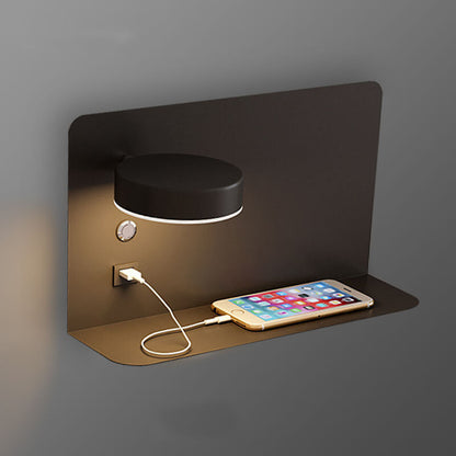 LED Wall Sconce 13 in Iron Acrylic Fixture Bedroom Bedside Hardwired Ambient Lighting Reading Task Lamp Hallway 12W 1200 Lumen Contemporary