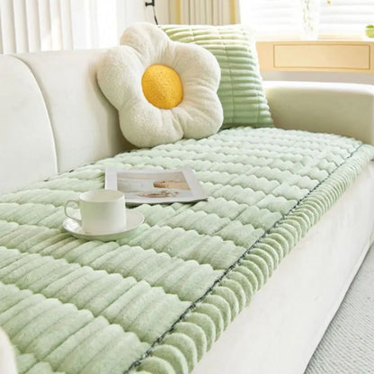Plush Furniture Throw for Sectionals & Couches – Anti-Slip Fleece Protection for Living Room, Bedroom, Pet-Friendly Homes