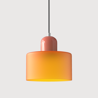 Glass Pendant Light Fixture with Adjustable Cord for Kitchen Island, Dining Room, and Living Room