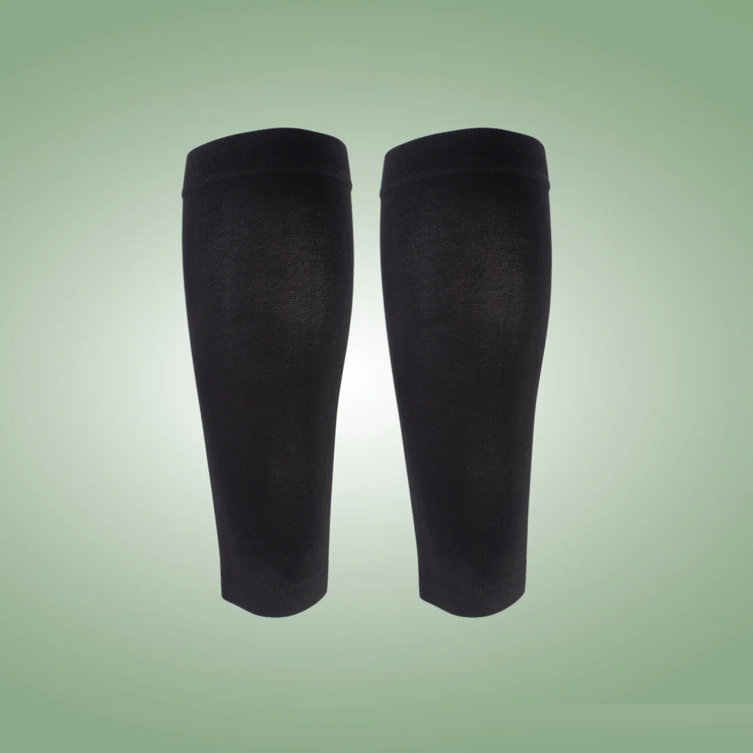Open-Toe Compression Leg Sleeves for Circulation Support & Swelling Relief, Breathable Graduated Pressure for Varicose Veins, Edema