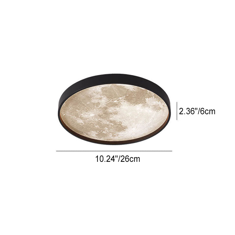 Recessed LED Overhead Fixture 10-22 Inch Diameter 18-48W Three-Color Temperature Control Iron Acrylic Contemporary Low-Profile Hardwired Ins