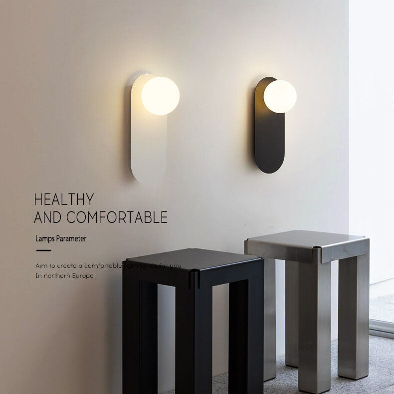 G9 Hardwired Wall Sconce Metal Glass 12 Inch Vertical Fixture Bedroom Hallway Indoor Lighting White Black for Modern Interiors