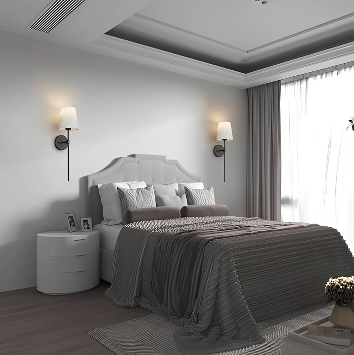 Rechargeable LED Wall Sconce with Remote Control | Cordless Metal Fixture for Hallway Bedroom Stairway Accent Lighting | Wireless Battery