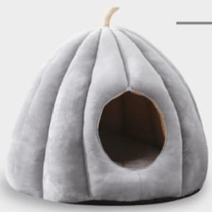 Niche grotte fermée pour chat – Cachette intérieure en peluche douce | Refuge d'hiver douillet pour animaux avec housse lavable pour chats de petite à moyenne taille | Chaud