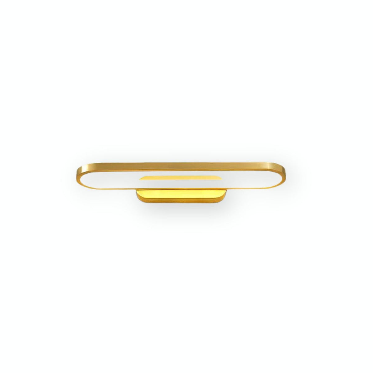 Applique de salle de bain LED 16 pouces finition laiton, température de couleur réglable pour miroir de salle de bain, salle d'eau, coiffeuse, comptoir de maquillage, accessoire moderne