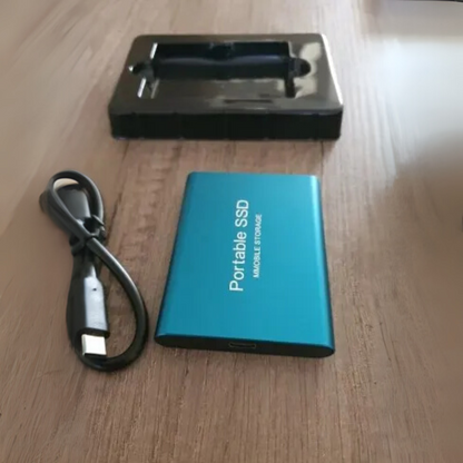 SSD portable USB, vitesse de lecture 1050 Mo/s, capacité de stockage 1 To, boîtier résistant aux chocs pour Mac, Windows, Android, jeux et sauvegarde