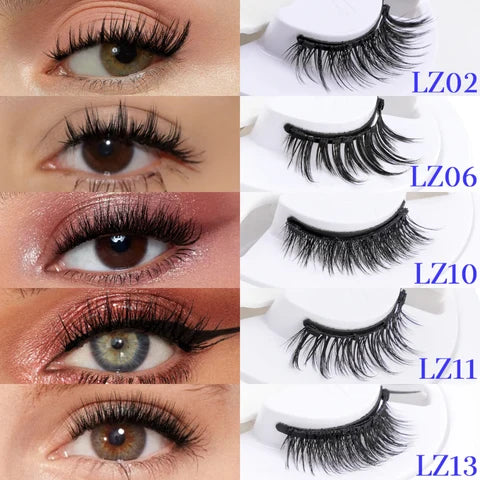 Reusable Magnetic Eyelash Set | Adhesive-Free | Hypoallergenic with Applicator