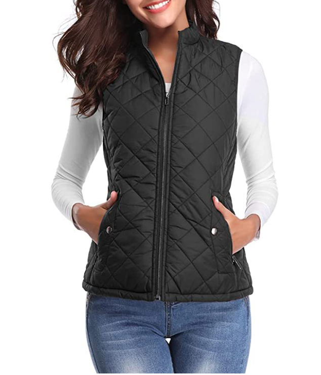 Lightweight Quilted Zip-Front Vest for Women – Casual Layering Piece for Spring & Fall