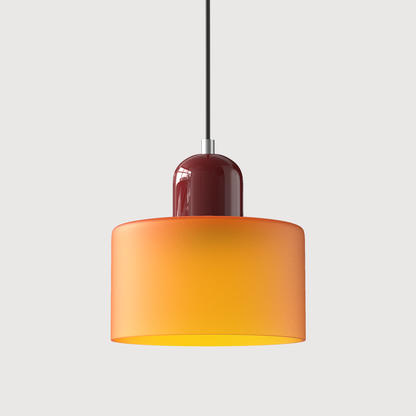 Glass Pendant Light Fixture with Adjustable Cord for Kitchen Island, Dining Room, and Living Room