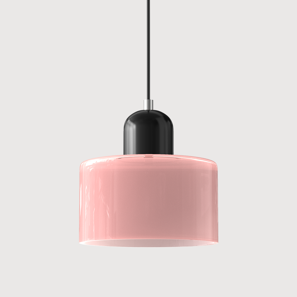 Glass Pendant Light Fixture with Adjustable Cord for Kitchen Island, Dining Room, and Living Room