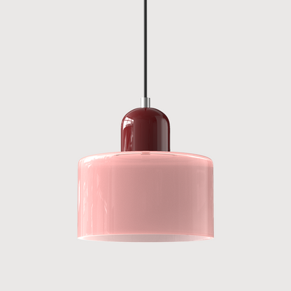 Glass Pendant Light Fixture with Adjustable Cord for Kitchen Island, Dining Room, and Living Room