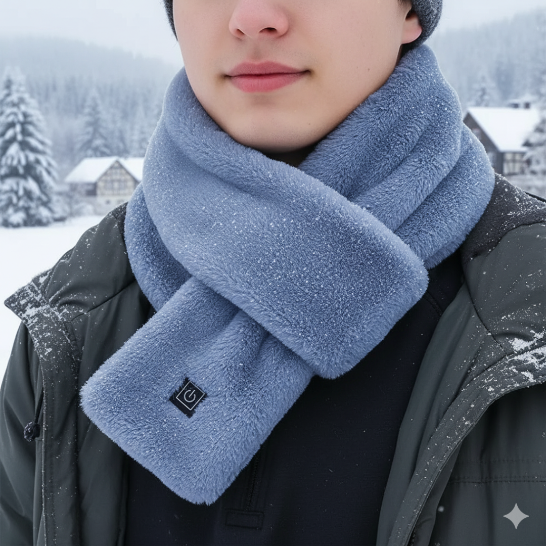 Heated Neck Wrap with 3 Temperature Settings & USB-C Charging Port for Winter Warmth