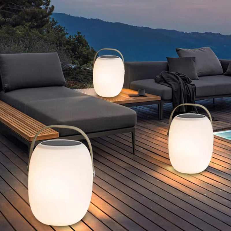 Rechargeable LED Lantern with Remote Control for Patio & Camping – Solar or USB Powered, IP65 Weather Resistant, 16 Color Modes