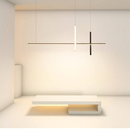 Modern LED Pendant Light with Adjustable Height for Dining Room, Restaurant & Bar | Acrylic Aluminum Fixture with Warm White Illumination